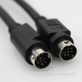 Vehicle CCTV Aviation Connector Din Extension Video Cable